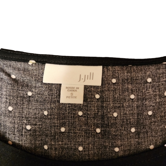 J. Jill Floral and Polka Dot High-low Shirt - Picture 9 of 10